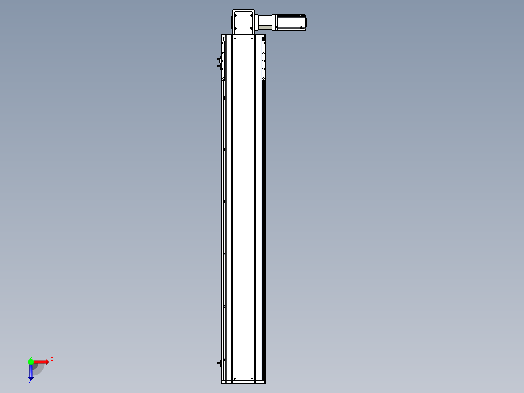 东锦同步带传动-直线滑台模组DH170B-L150-S1050-BL-P400W-C3俯视图
