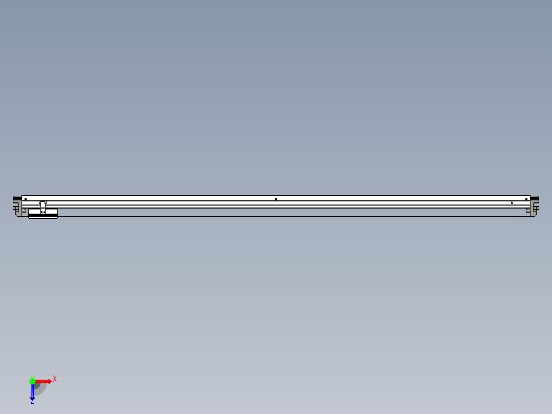威洛博VL系列直线电机模组-VL14S1-S1750俯视图