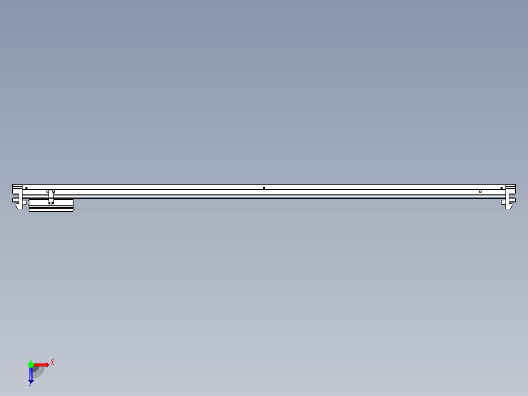 威洛博VL系列直线电机模组-VL22H2-S1550俯视图