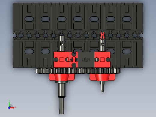 ft-Model 4 曲柄齿轮 2乐高前视缩略图