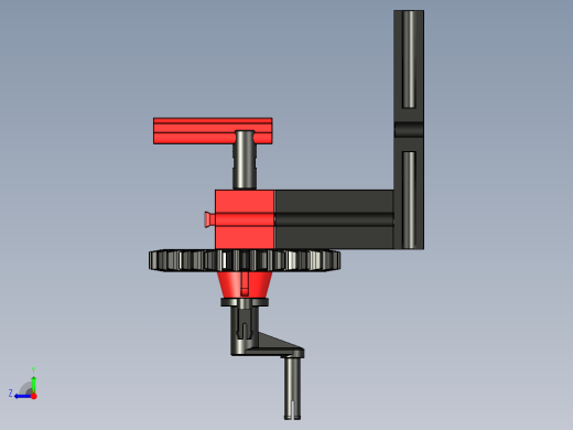ft-Model 4 曲柄齿轮 2乐高右视缩略图