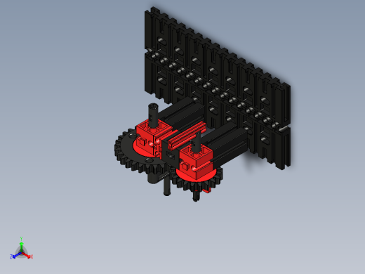 ft-Model 4 曲柄齿轮 2乐高正等轴测缩略图