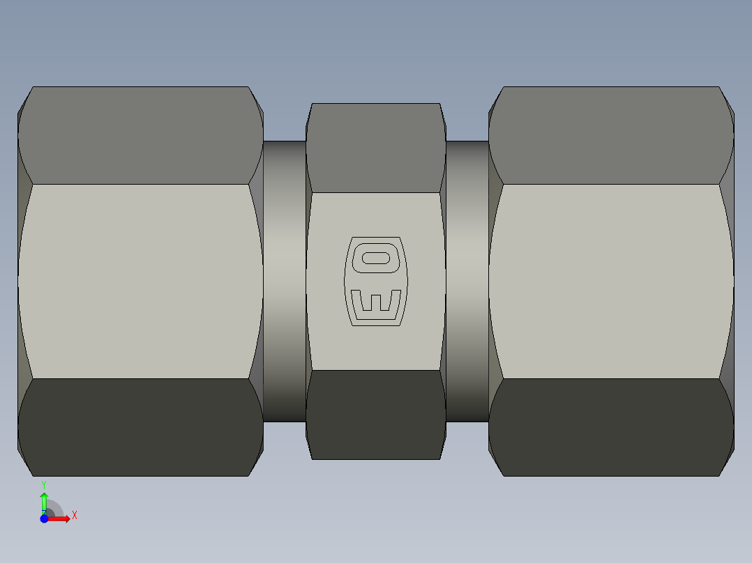 卡套式工业通用硬管接头EO Union G12SCF前视图
