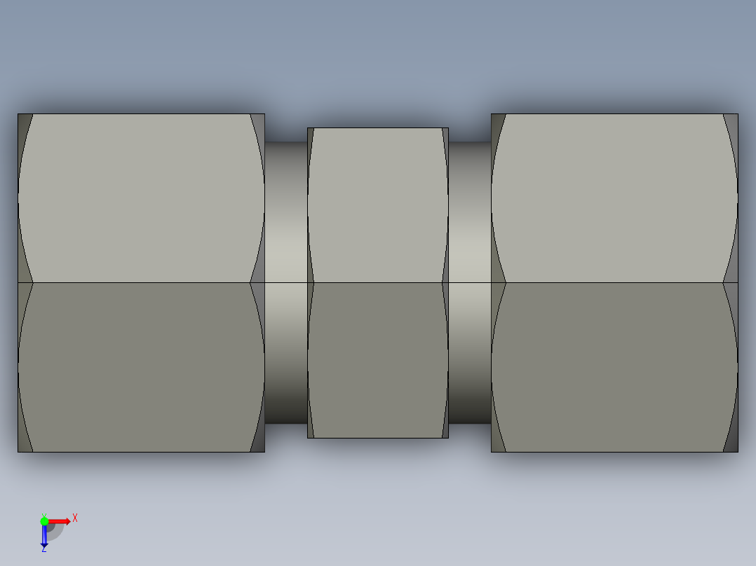 卡套式工业通用硬管接头EO Union G12SCF俯视图