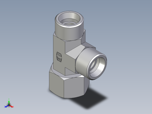 卡套式工业通用硬管接头EO_Swivel_nut_run_tee_EL16SOMDCF