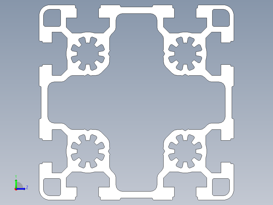 型材-BR 90X90L KJN992415.STEP左视图