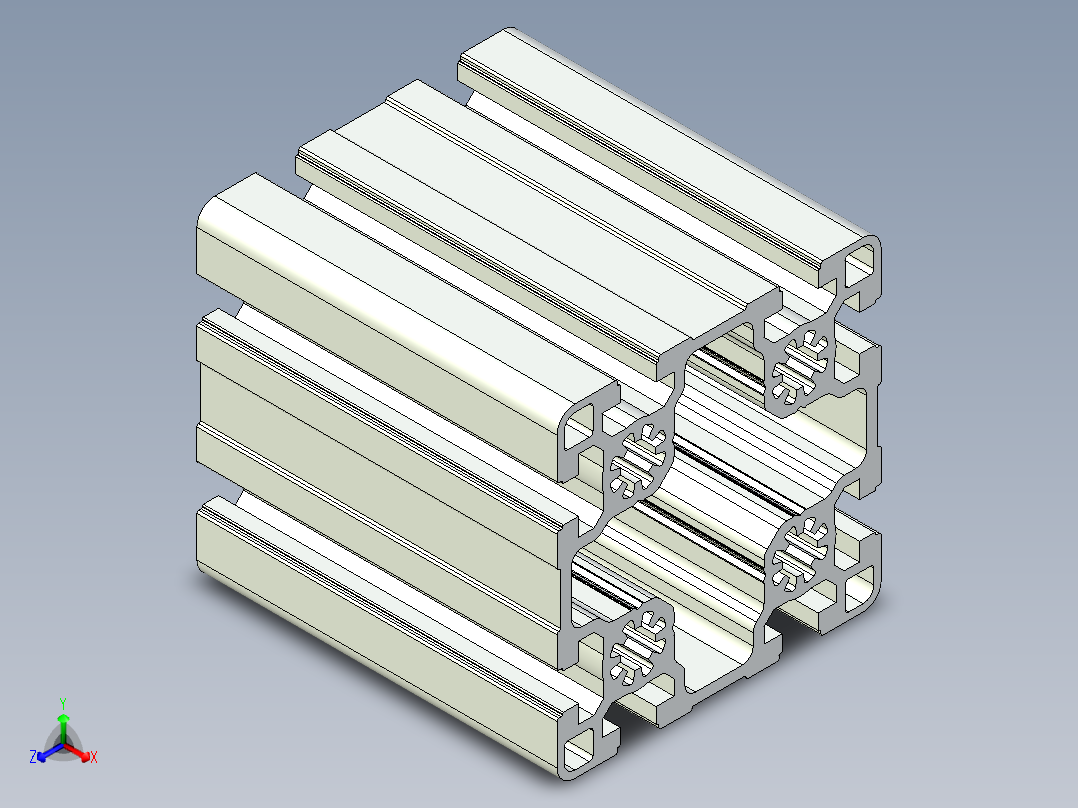 型材-BR 90X90L KJN992415.STEP正等轴测图