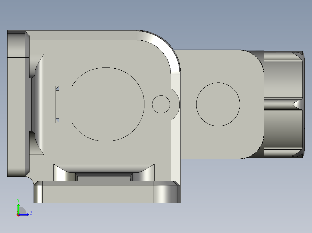 基恩士SJ-H084_kc图纸模型左视图