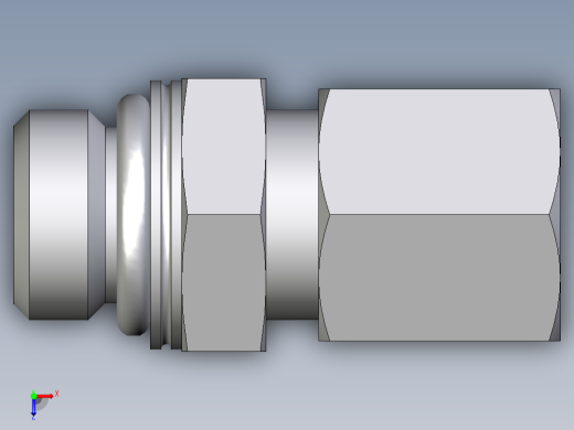 卡套式工业通用硬管接头EO_Male_Stud_connector_GEO06LLMCF俯视缩略图