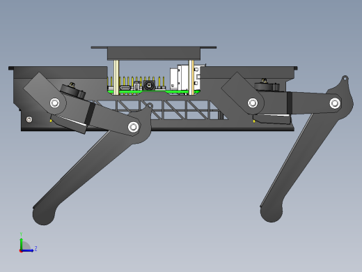 机械狗简易结构左视缩略图