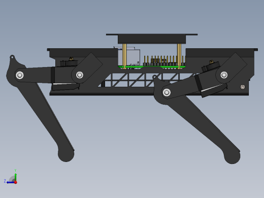 机械狗简易结构右视缩略图
