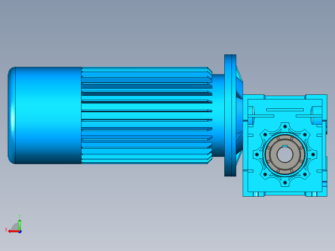 3D减速机-UG后视图