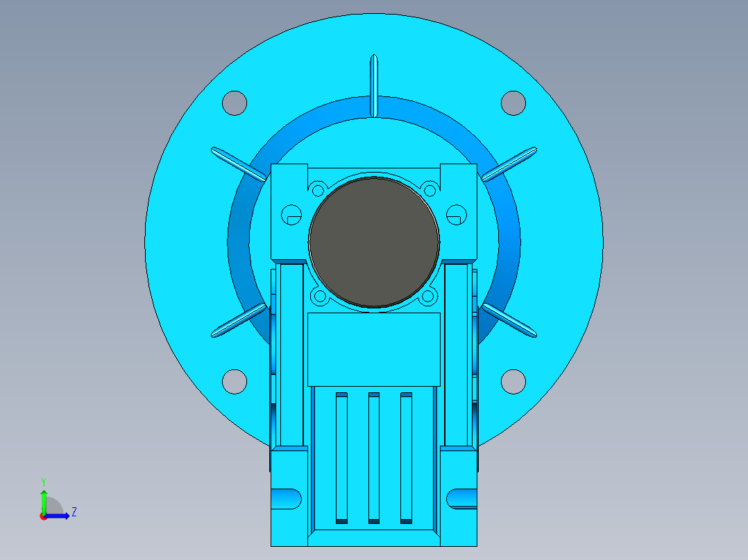3D减速机-UG左视图