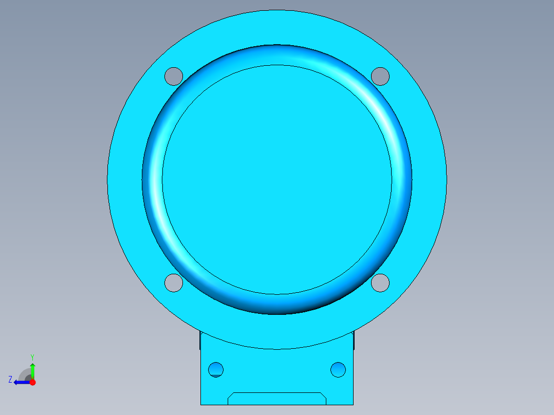 3D减速机-UG右视图