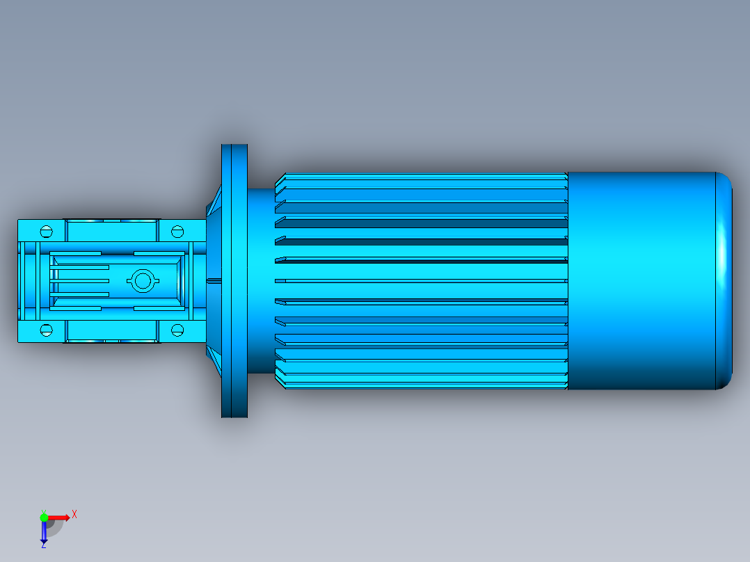 3D减速机-UG俯视图