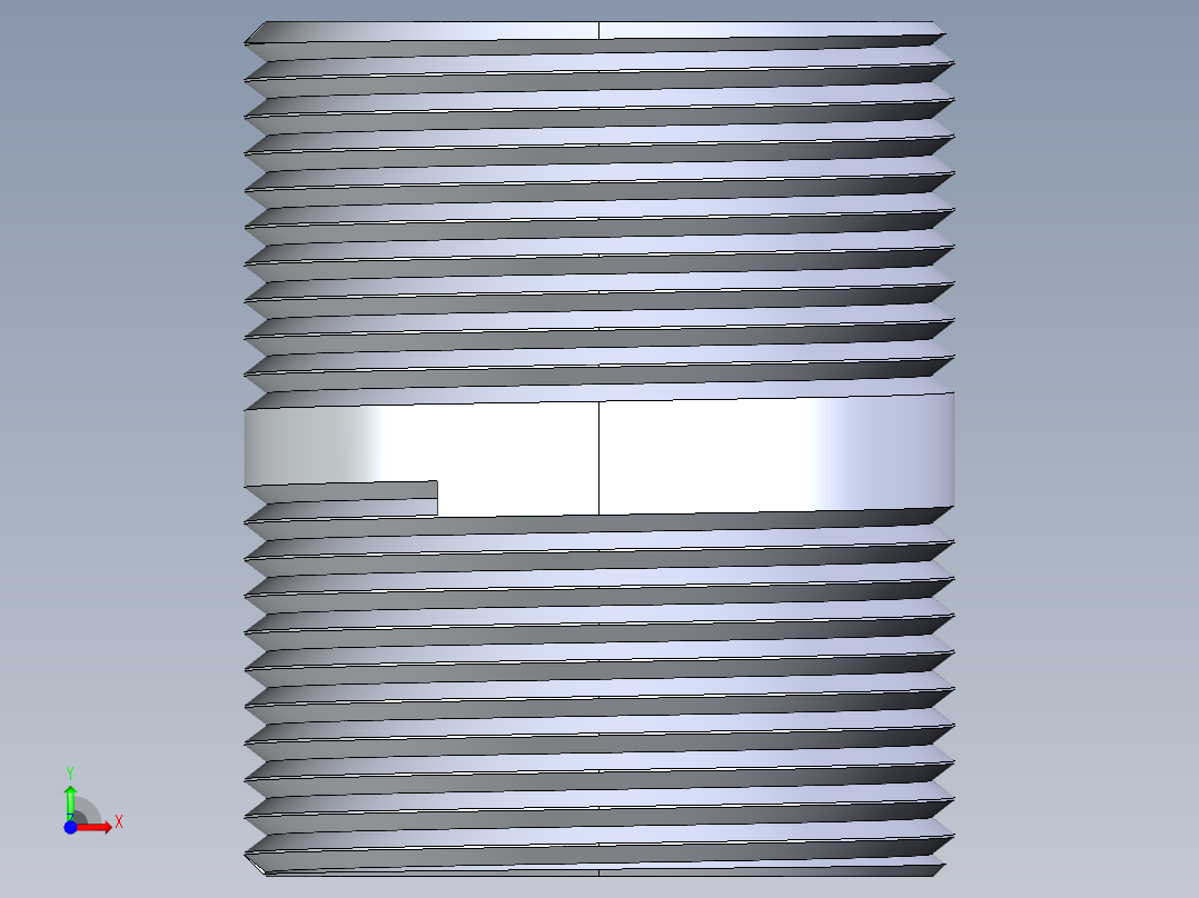 CPVC管件33-Sch80_Nipple_MPTxMPT_9861-171_1.25in x 2in前视图