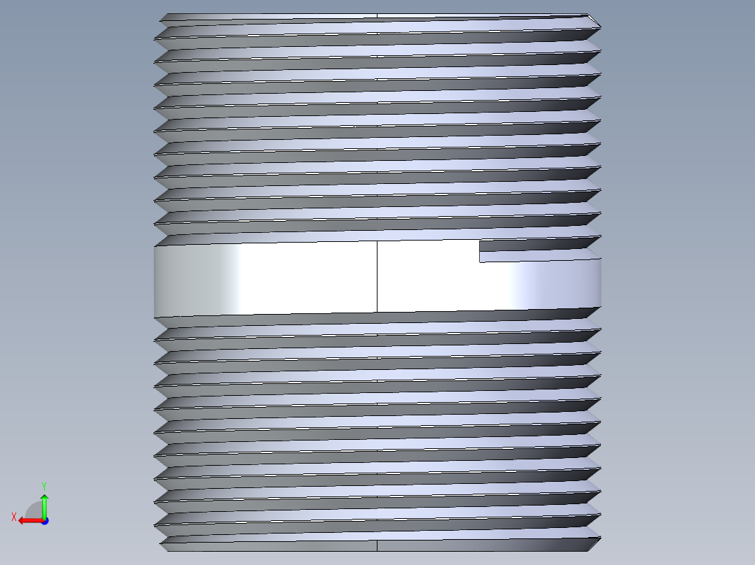 CPVC管件33-Sch80_Nipple_MPTxMPT_9861-171_1.25in x 2in后视图