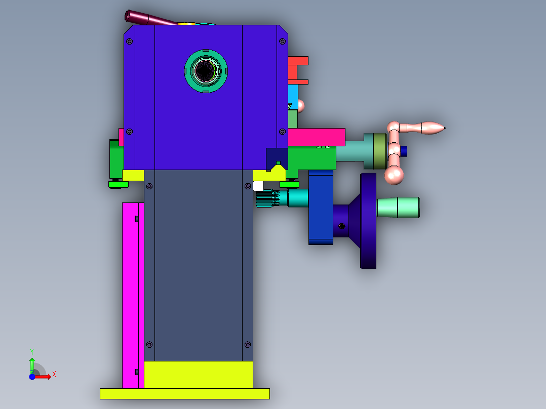 精工微型迷你加工机械前视图