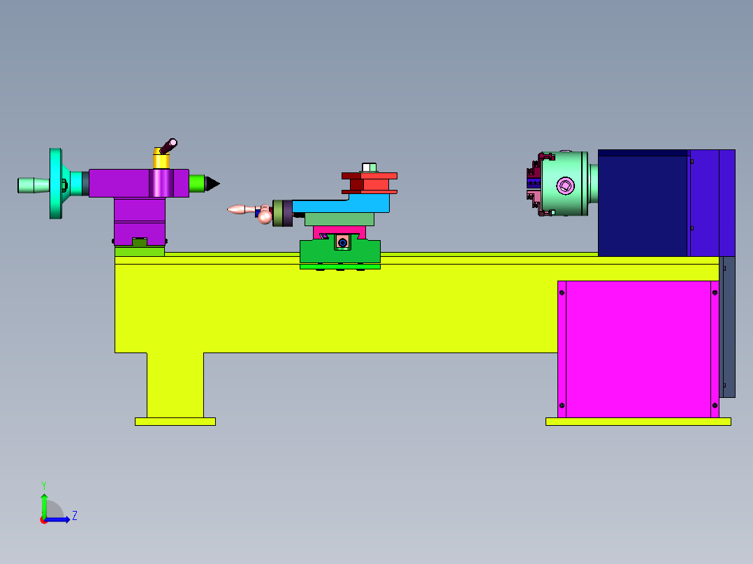 精工微型迷你加工机械左视图