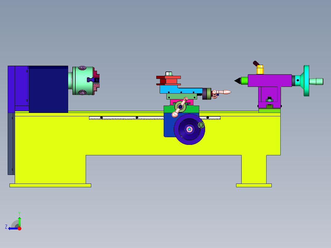 精工微型迷你加工机械右视图