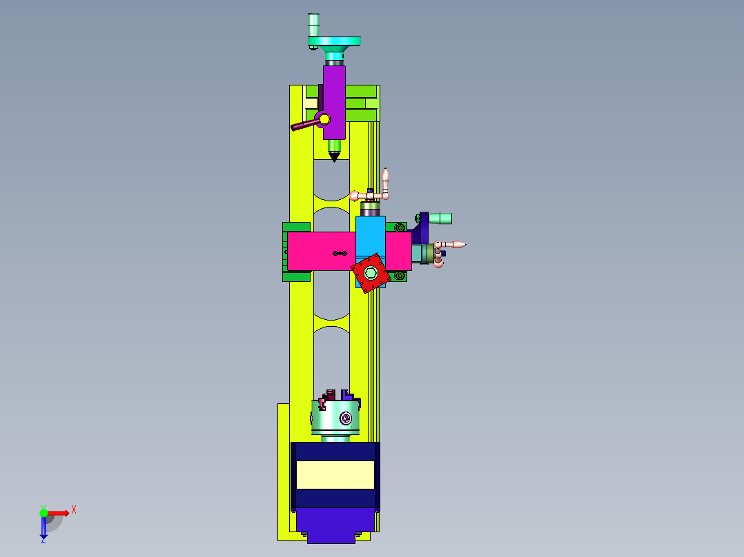 精工微型迷你加工机械俯视图
