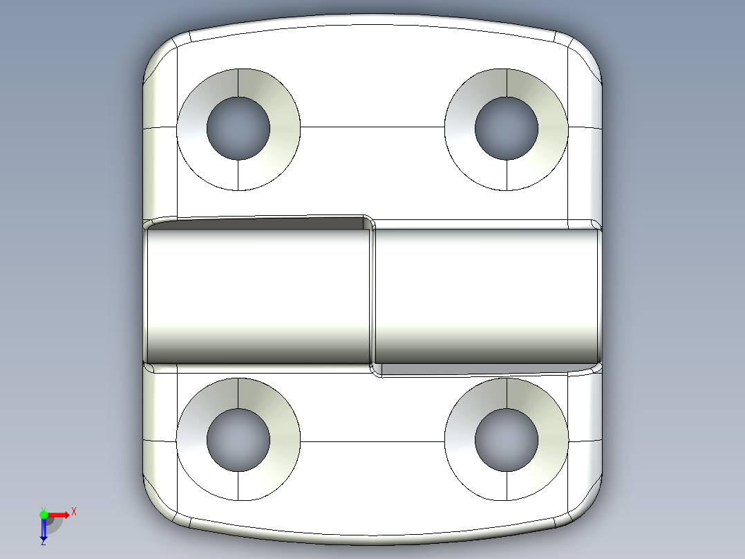 型材-KJN 25-30 DETACHABLE COMBI HINGE RIGHT 095K2530R00俯视图