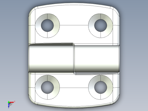 型材-KJN 25-30 DETACHABLE COMBI HINGE RIGHT 095K2530R00俯视缩略图