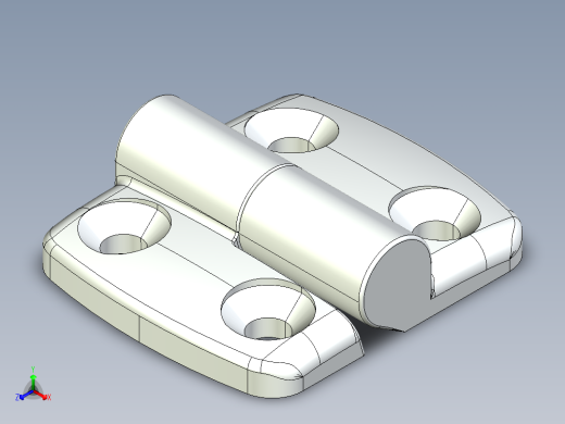 型材-KJN 25-30 DETACHABLE COMBI HINGE RIGHT 095K2530R00正等轴测缩略图