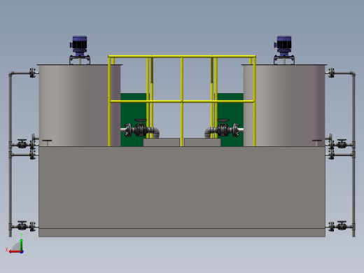 组合加药装置三维图后视缩略图
