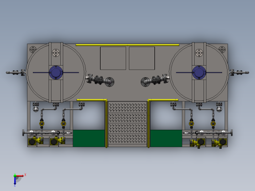 组合加药装置三维图俯视缩略图
