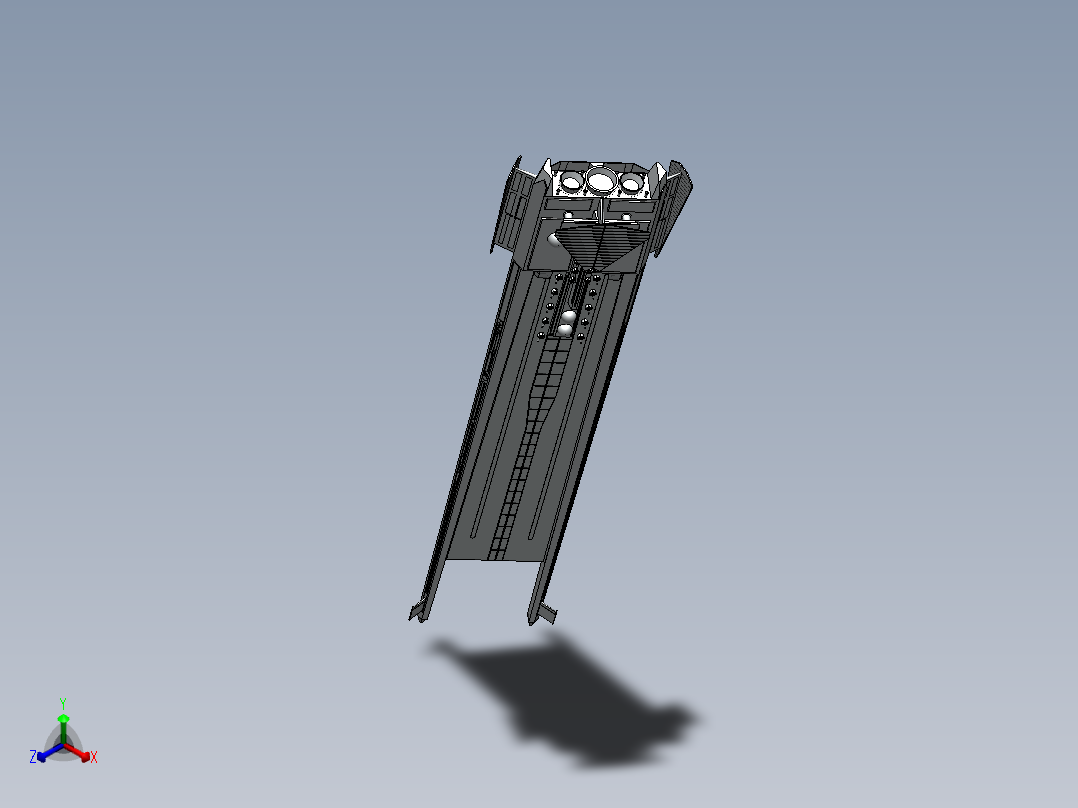 护航航母正等轴测图