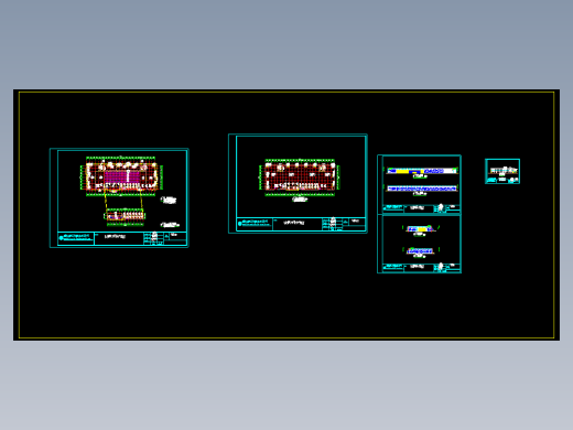 广西南宁同方公司钢结构厂房CAD