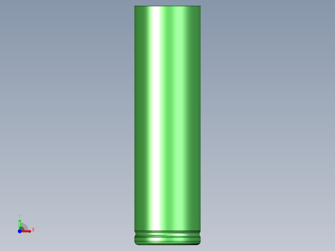 18650电池锂离子前视图