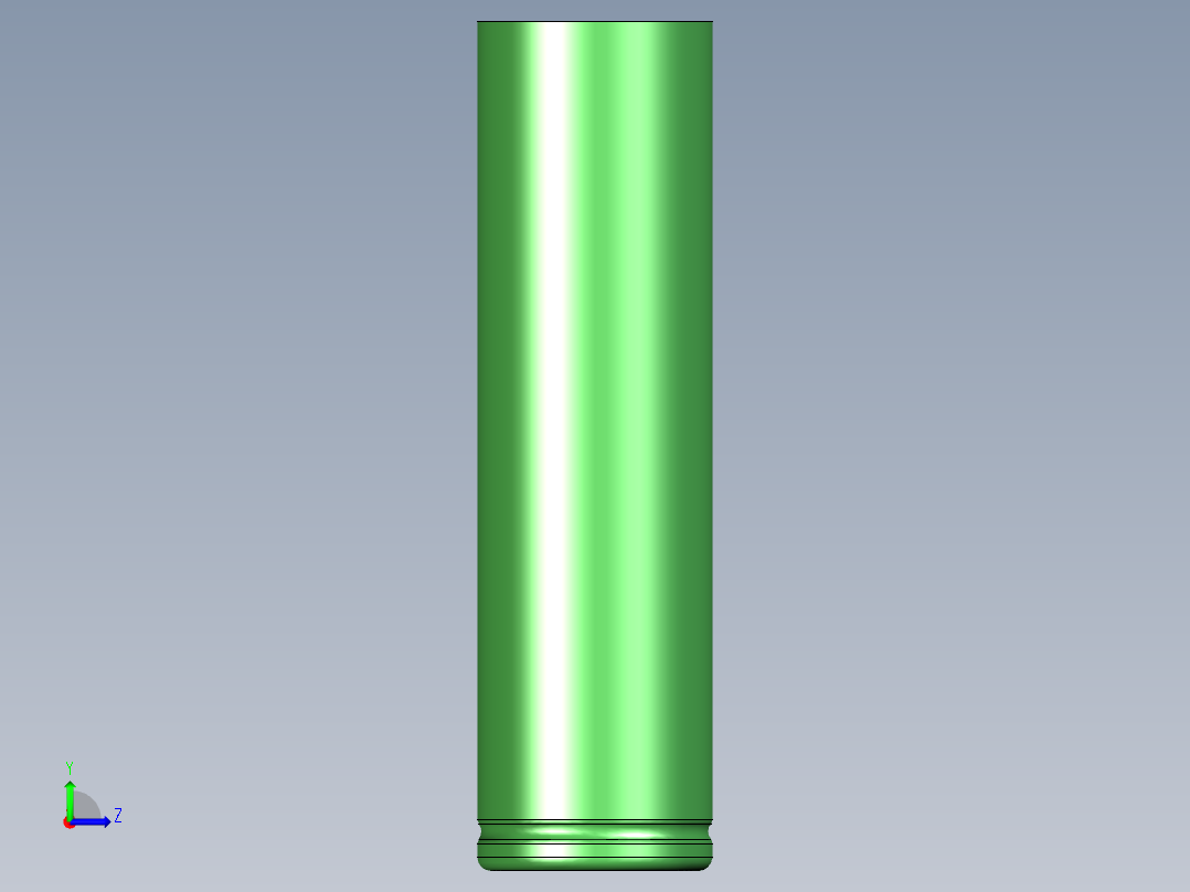 18650电池锂离子左视图