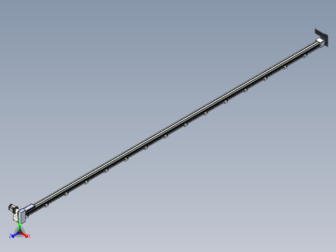 同步带滑台-欧规B8-L88-S5700-L-ZP75-D3-N10主视图