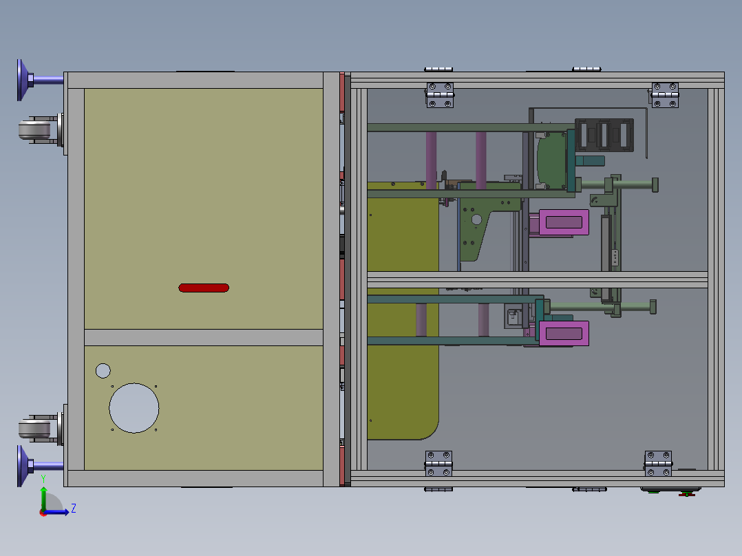 一种自动扫码设备sw18可编辑左视图