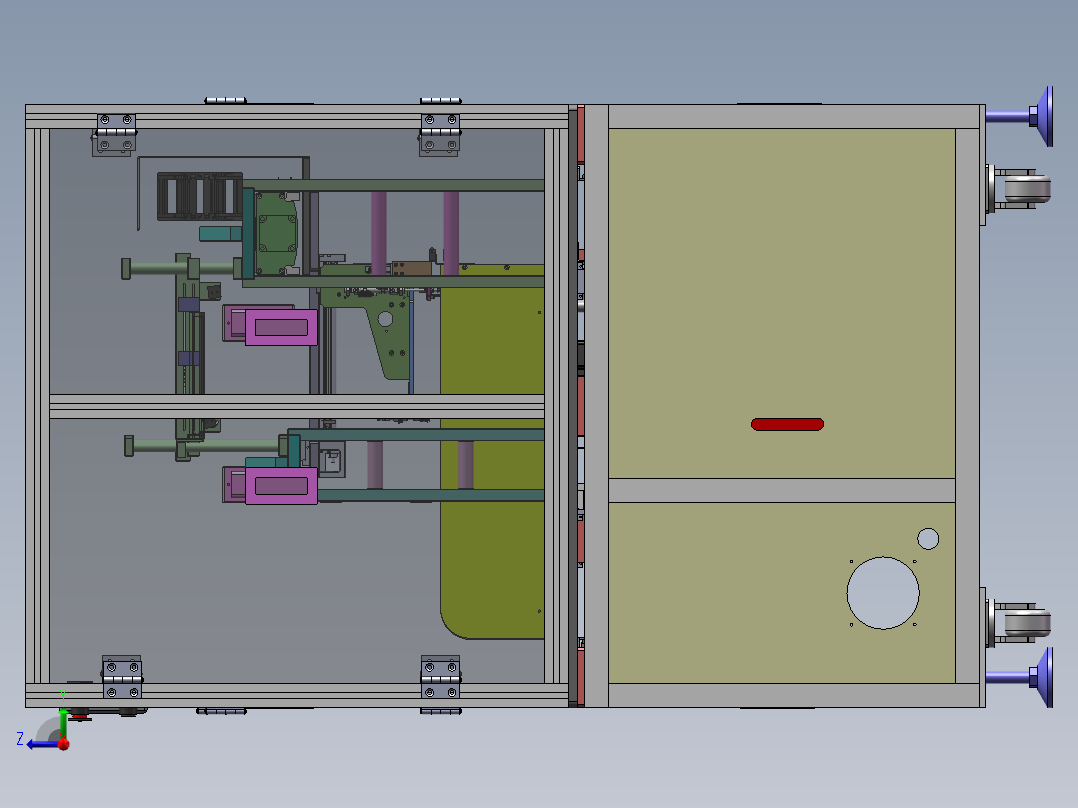 一种自动扫码设备sw18可编辑右视图