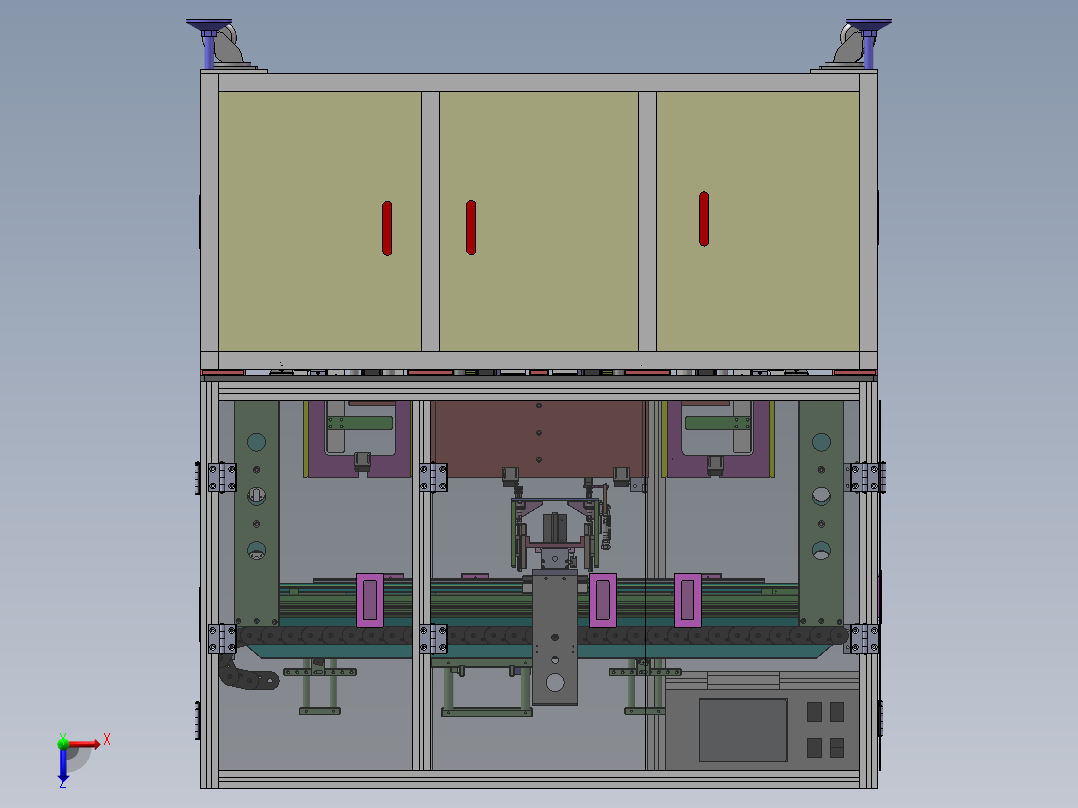一种自动扫码设备sw18可编辑俯视图