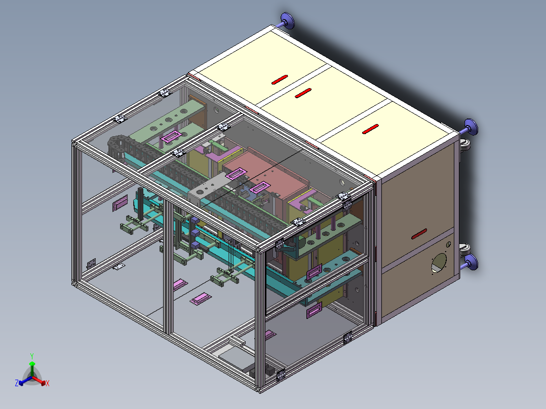 一种自动扫码设备sw18可编辑正等轴测图