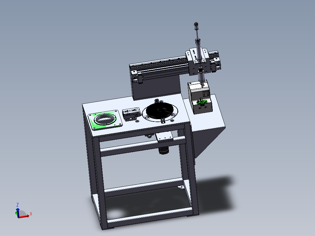 圆盘自动寻位打钉机构sw18可编辑