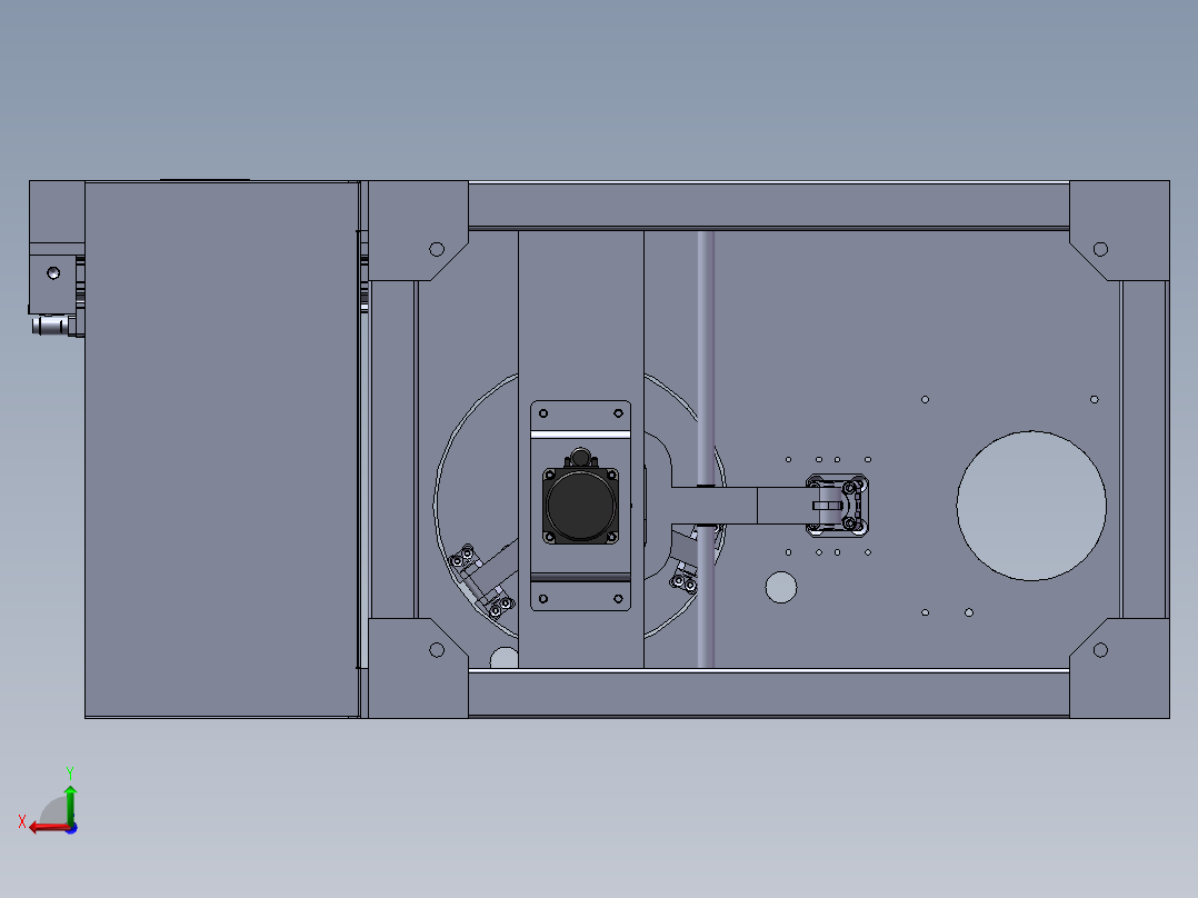 圆盘自动寻位打钉机构sw18可编辑后视图