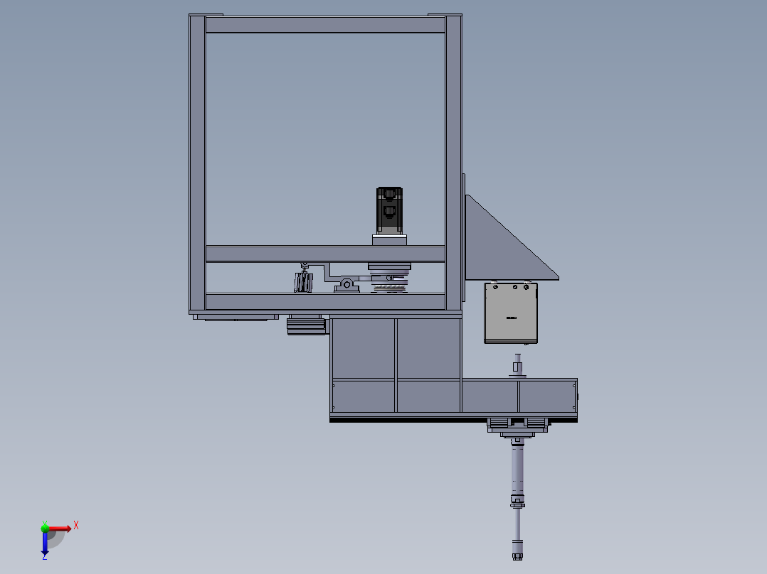 圆盘自动寻位打钉机构sw18可编辑俯视图