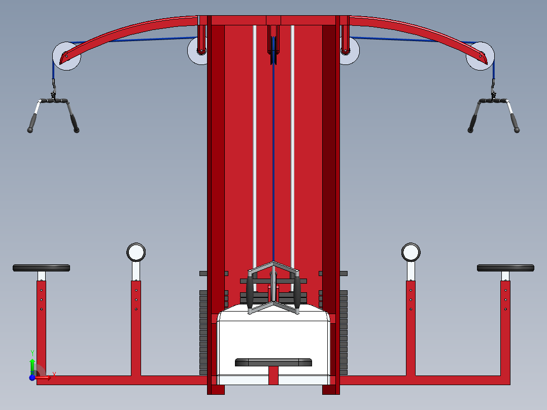 健身器材前视图