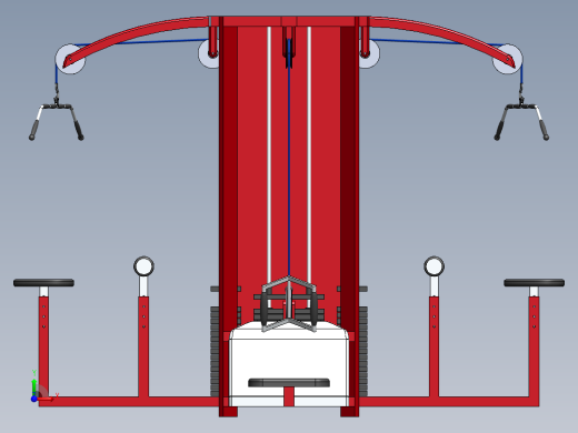 健身器材前视缩略图