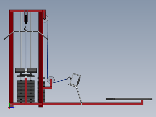 健身器材左视缩略图