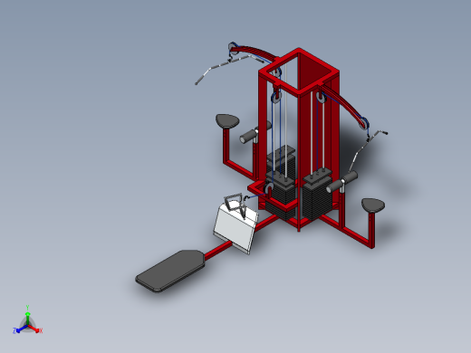 健身器材正等轴测缩略图