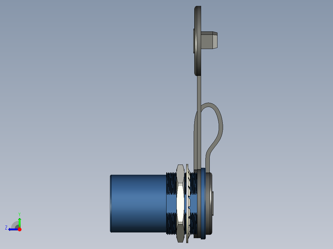 防水HDMI橡胶接头右视图