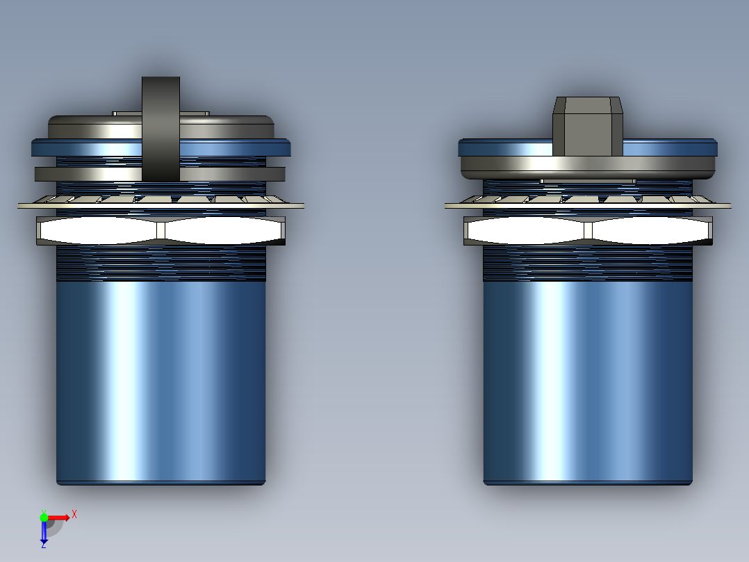 防水HDMI橡胶接头俯视图
