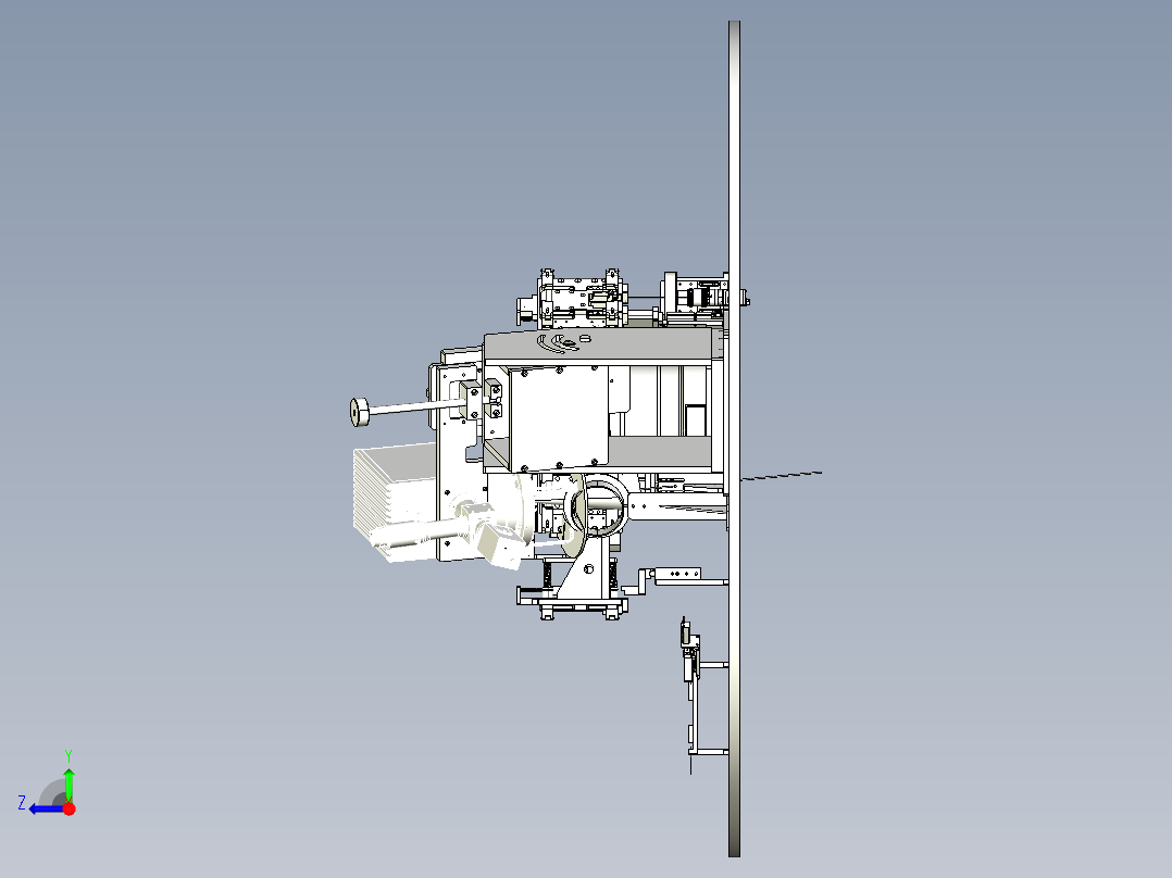 YZ-18汽车车灯透镜自动化调校转台右视图