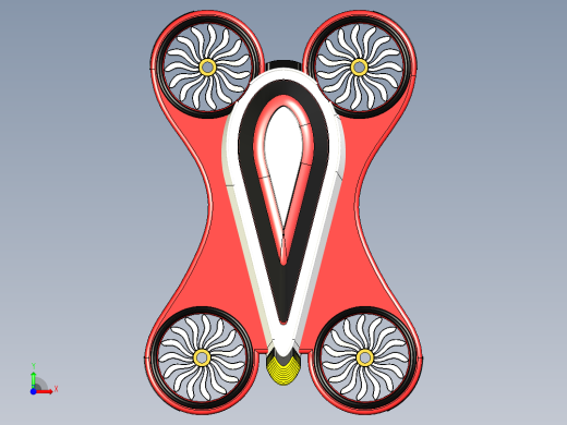 B2004420-悬浮车 未来交通工具前视缩略图